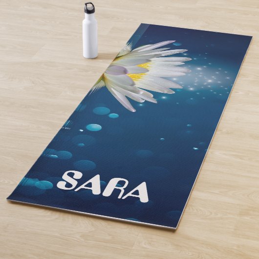 青い蓮の花の瞑想 ヨガマット (インサイチュ)