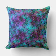 青い薄紫をピンクまたは三角形に染めた3D正方形