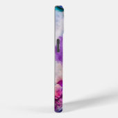 青い薄紫ティール(緑がかった色)抽象芸術水色 Case-Mate iPhoneケース (裏面 / 右)