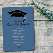 青い薔薇の卒業生 箔招待状