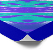 青い薬仏曼荼羅カラフル付 ポスター (角)