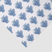 青い藤のシノワズリー　ジンジャージャー   薄葉紙 (詳細)