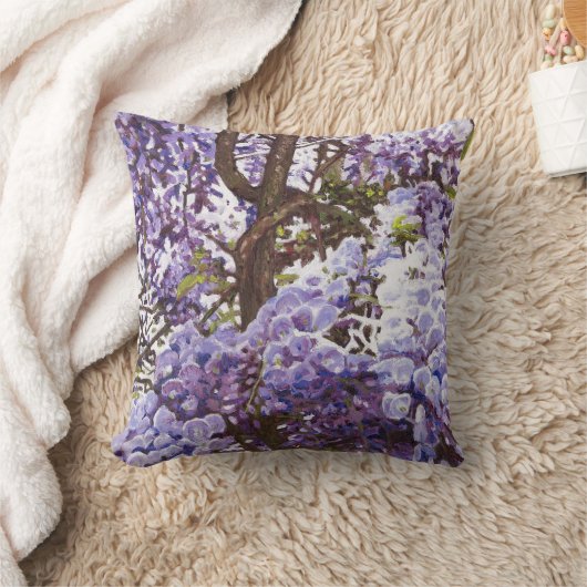 青い藤2011年 クッション (ブランケット)