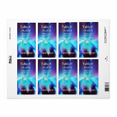 青い蘭のワ結婚インラベル ラベル (フルシート)