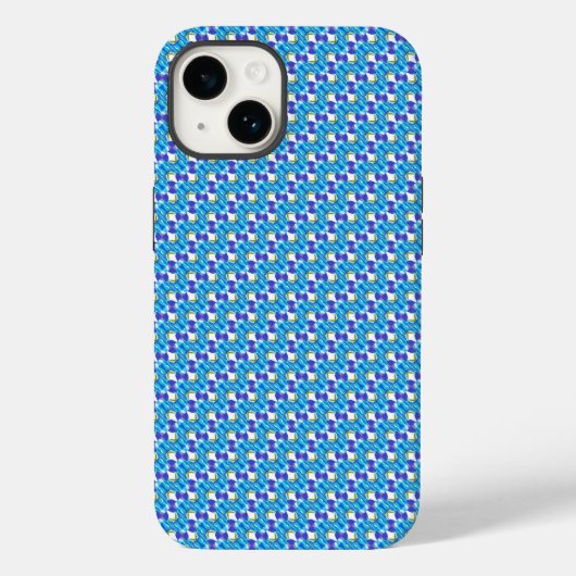 青い蘭の模様 Case-Mate iPhoneケース (裏面)