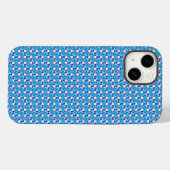 青い蘭の模様 Case-Mate iPhoneケース (裏面 (横))