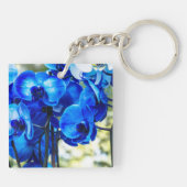 青い蘭の石 キーホルダー (裏面)