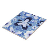 青い蘭エレガントの花 タイル (側面)