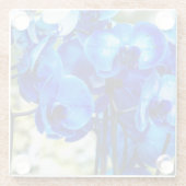 青い蘭 ガラスコースター (裏面)