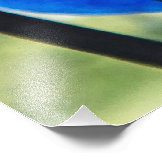 青い蘭 フォトプリント            (角)