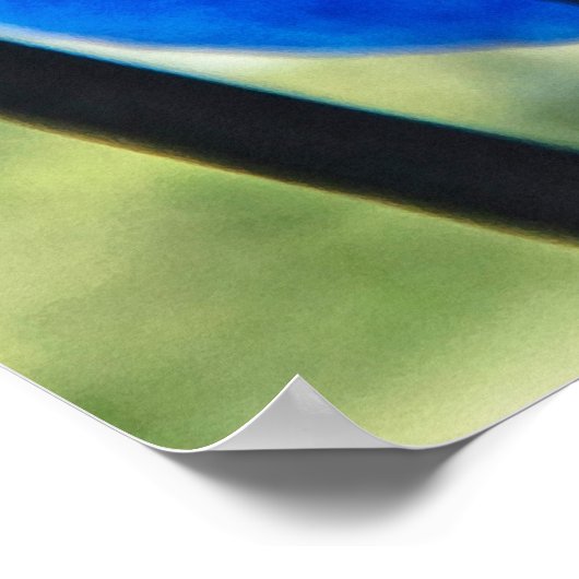 青い蘭 ポスター (角)