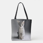 青い虎猫の子ネコ トートバッグ (裏面)