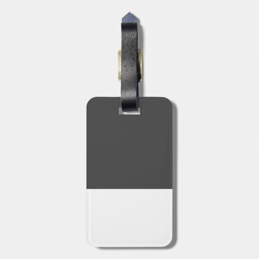 青い虎猫の子ネコ ラゲッジタグ (裏面縦)