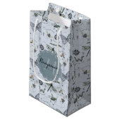 青い虫モノグラムのと虫の少年シャワー スモールペーパーバッグ (正面アングル)