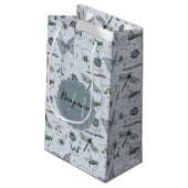 青い虫モノグラムのと虫の少年シャワー スモールペーパーバッグ (裏面アングル)