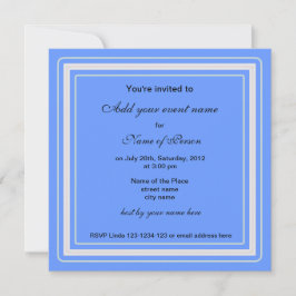 青い虹彩の花すべてパーティの招待状 招待状