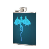 青い蛇のドラゴン フラスク (左)