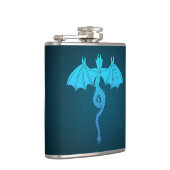 青い蛇のドラゴン フラスク (右)