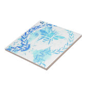 青い蜂蜜の蜂のリースの農家 タイル (側面)