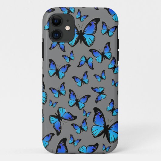 青い蝶々 Case-Mate iPhoneケース (裏面)