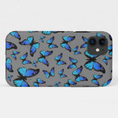 青い蝶々 Case-Mate iPhoneケース (裏面(横))