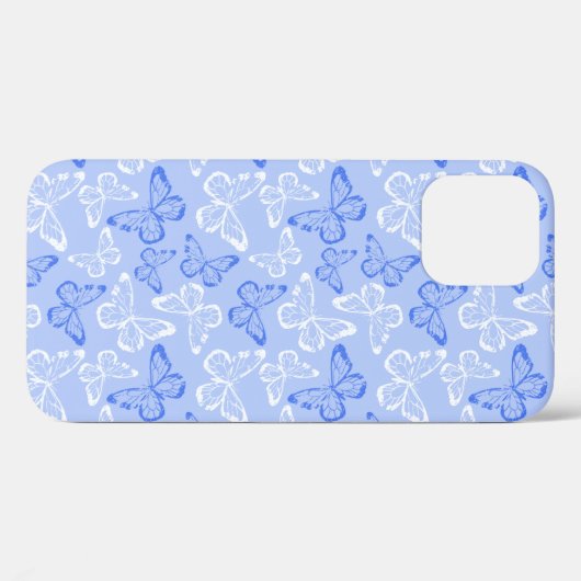 青い蝶々 Case-Mate iPhoneケース (裏面 (横))