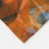 青い蝶さざ波の写真撮影のプリント フリースブランケット (角)