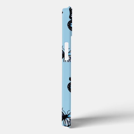 青い蝶とより多くの蝶 Case-Mate iPhoneケース (裏面 / 右)