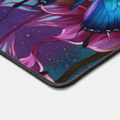 青い蝶とダリア デスクマット (コーナー)