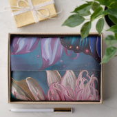 青い蝶とダリア 薄葉紙 (ギフト)