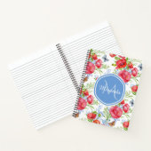 青い蝶と名前の美しい赤いケシ ノートブック (内部)