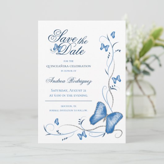 青い蝶と渦巻きが日付を救う セーブザデート (スタンド正面)