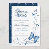 青い蝶と渦巻きが日付を救う セーブザデート (正面/裏面)