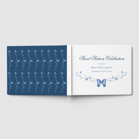 青い蝶と渦巻き甘い16 ゲストブック (全面)
