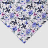 青い蝶と花 薄葉紙 (詳細)