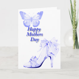 青い蝶と靴  カード