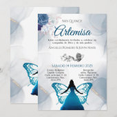 青い蝶のキンカンエールへの招待状 招待状 (正面/裏面)