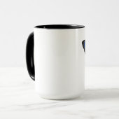 青い蝶のコーヒーマグ マグカップ (正面左)