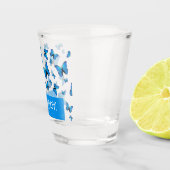 青い蝶のショットグラス ショットグラス (右)