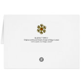 青い蝶のティール（緑がかった色）緑の金ゴールドきらめき (裏面横)