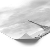 青い蝶のパリのガルゴイル ポスター (角)