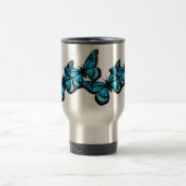 青い蝶のマグカップ トラベルマグ (中央)