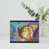 青い蝶のマジック インビテーションポストカード (スタンド正面)