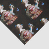 青い蝶の予期せぬ到着 薄葉紙 (詳細)