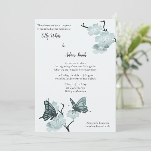 青い蝶の春の花びら (スタンド正面)