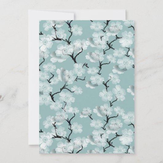 青い蝶の春の花びら (裏面)