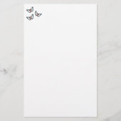 青い蝶は静止 便箋 (正面)