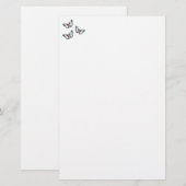 青い蝶は静止 便箋 (正面/裏面)