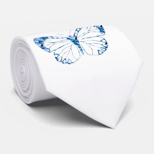 青い蝶タイ ネクタイ (ロール)