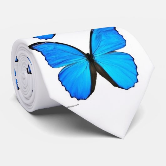 青い蝶タイ ネクタイ (ロール)